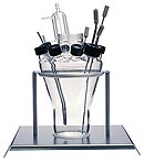 Fermentation vessel 3 liters with working volumes up to 3 liters for lab fermenters and bioreactors Lambda Minifor